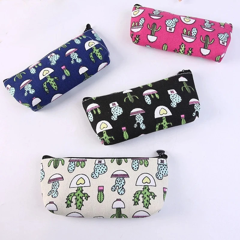 

Модная женская косметичка, холст, кисть для макияжа, органайзер, пенал для красоты