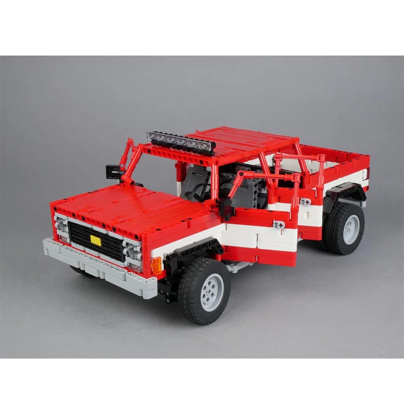 MOC-139913 أحمر جديد RC سيارة رياضية سباق اللبنات نموذج 1637PartsMOC الإبداعية بنين أطفال عيد ميلاد اللبنات لعبة الهدايا #1