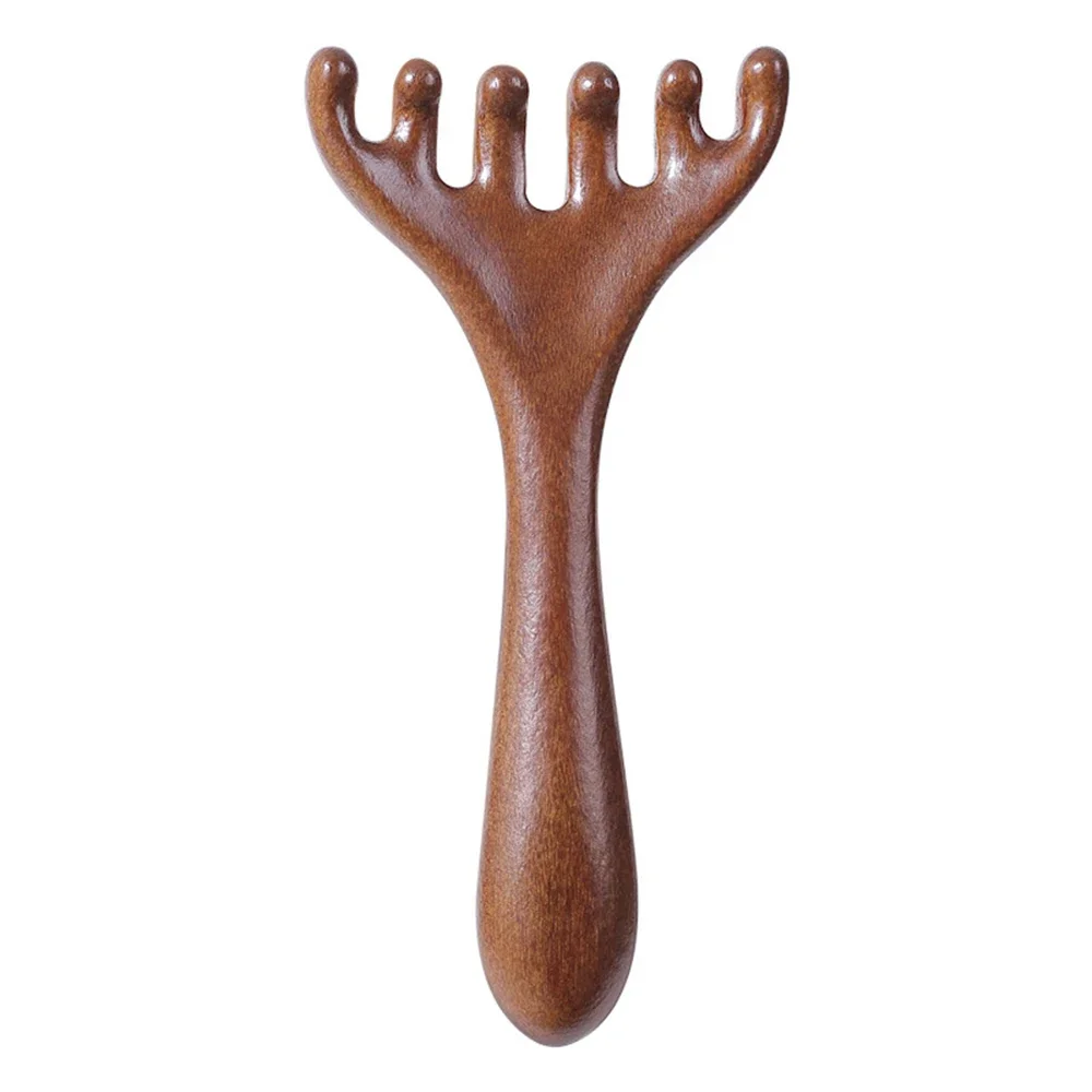 Massage Comb Natural Sandalwood Antlers Head Meridians Scalp Relaxation Acupoint Artifact Round Tooth Head Not Shaving The Scalp