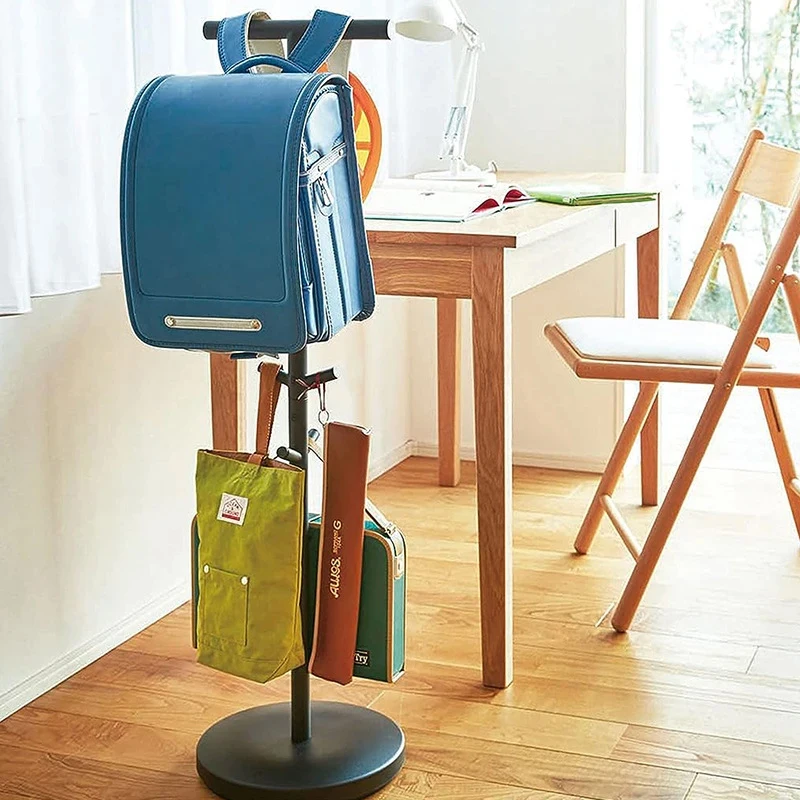 Household Floor Standing Coat Rack Book Bag Storage Racks Bedroom Hanger Living Room Entry Bag Scarf Clothing Organizer Hanger