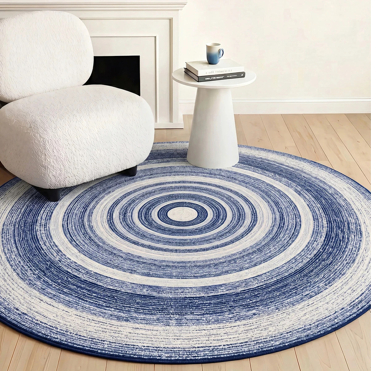 Karpet Bulat Ruang Tamu Biru M - Home Decor Games Online Free ulasan dan harga