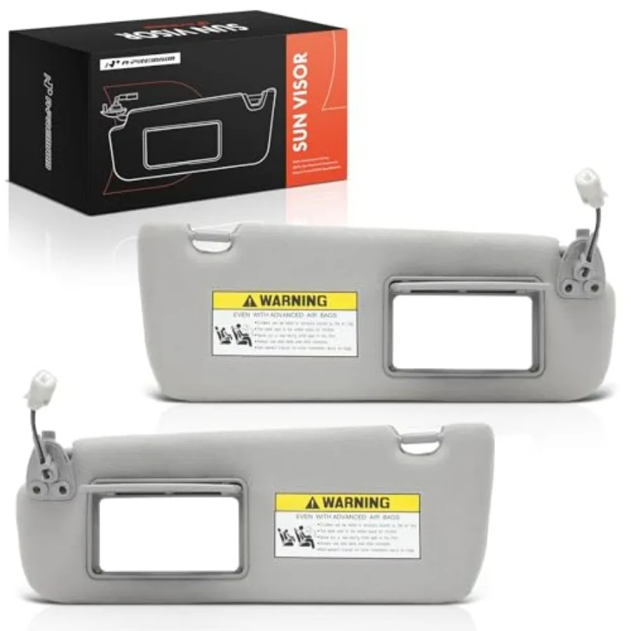 

Солнцезащитный козырек для водителя и пассажира, совместимый с Hyundai Sonata 2005-2008 годов выпуска - с подсветкой и зеркалом для макияжа.