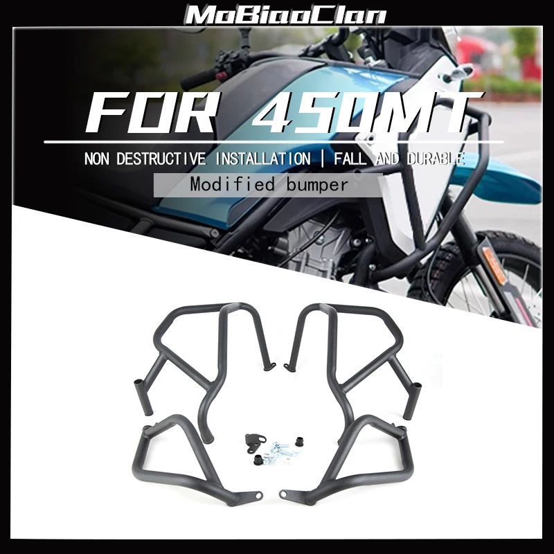 

For CFMOTO 450MT 450 MT 450mt Motorcycle modification upper and lower full bumper bumper anti drop bar accessories