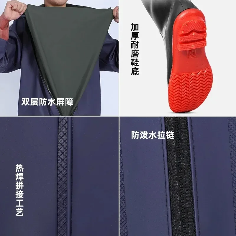 Motorcycle Raincoat /Conjoined Men Raincoat/overalls Men and Women Fission Rain Suit Rain Coat Hooded Womens Raincoat
