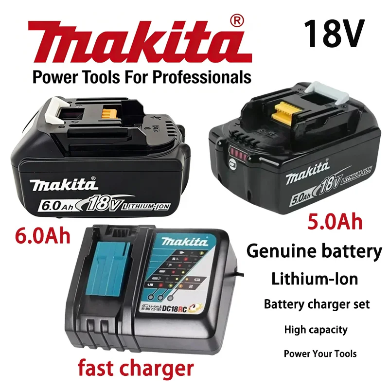 

100% original Makita 18v battery 9.0Ah,3.0Ah,BL1830B,BL1820B,18v power tools battery,fast charger,BL1860B,5.0Ah,BL1850B