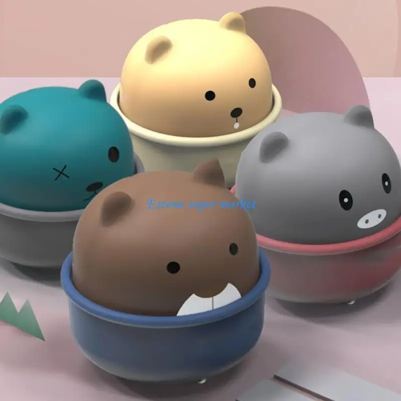 090B encantadores vehículos ingeniería dibujos animados, juguetes, coche empuje deslizante, taza bonita para mascotas,