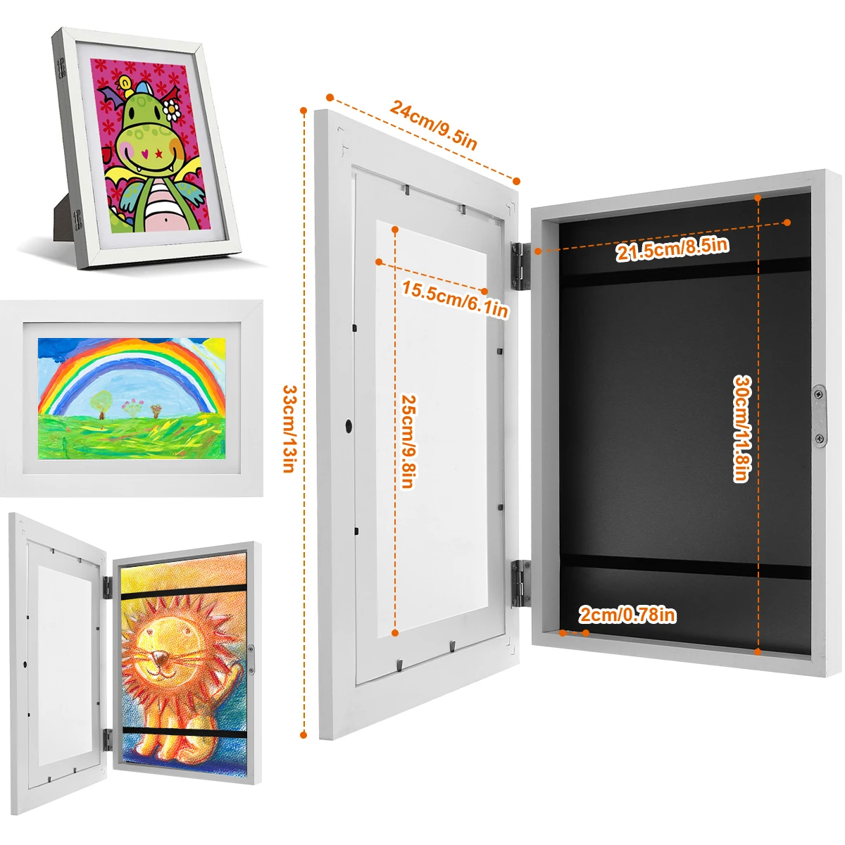 Kids Art Frame Kids Artwork Frames Changeable Kids Frames Pictures Poster Photo Drawing A4 Child Artwork Picture Frame HomeDecor