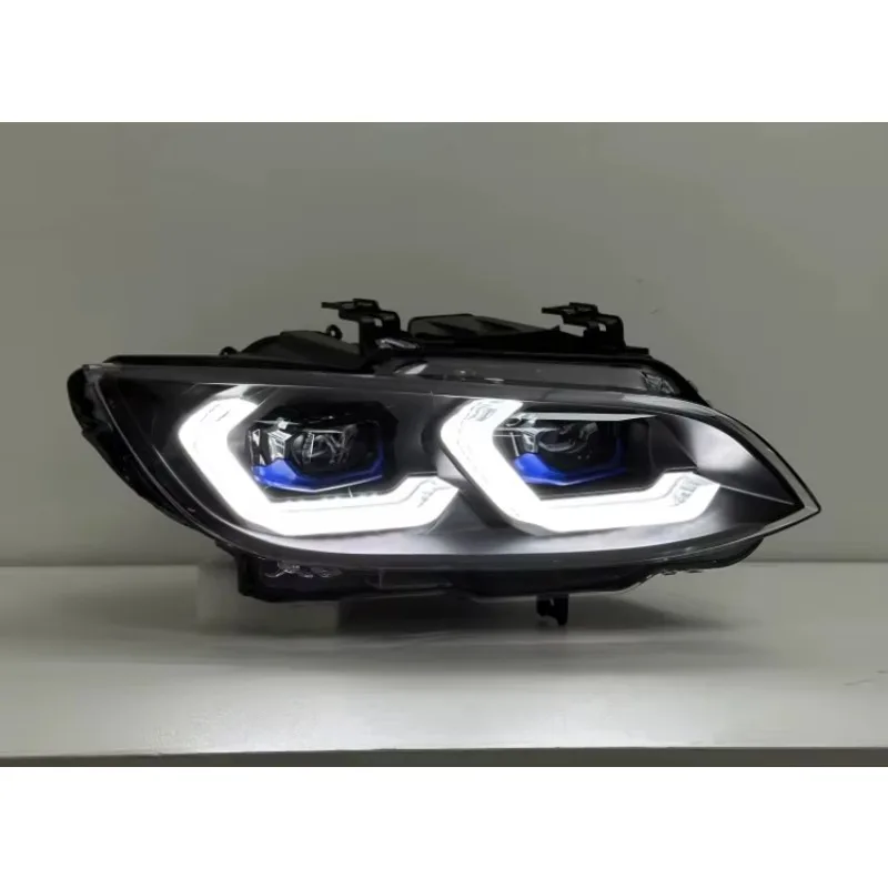 Auto Lighting Systems Headlight For BMW 3 Series E92 2006-2010 Yellow White DRL Switching Car Parts Auto Dual-Color Lights