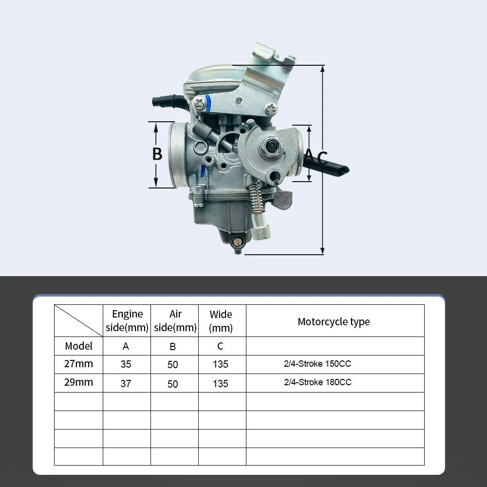 For Honta Titan CBF150 CBF180 CB150 GL150 27mm 29mm Motorcycle Carburetor Sensor Electric Heating TPS Carb