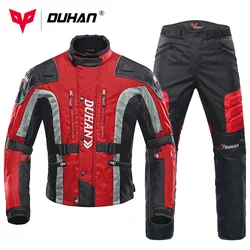 DUHAN Motorcycle Jacket Motocross Summer Jaqueta Moto Jacket Protective Chaqueta Moto Waterproof Men's Jacket Motocross Suit
