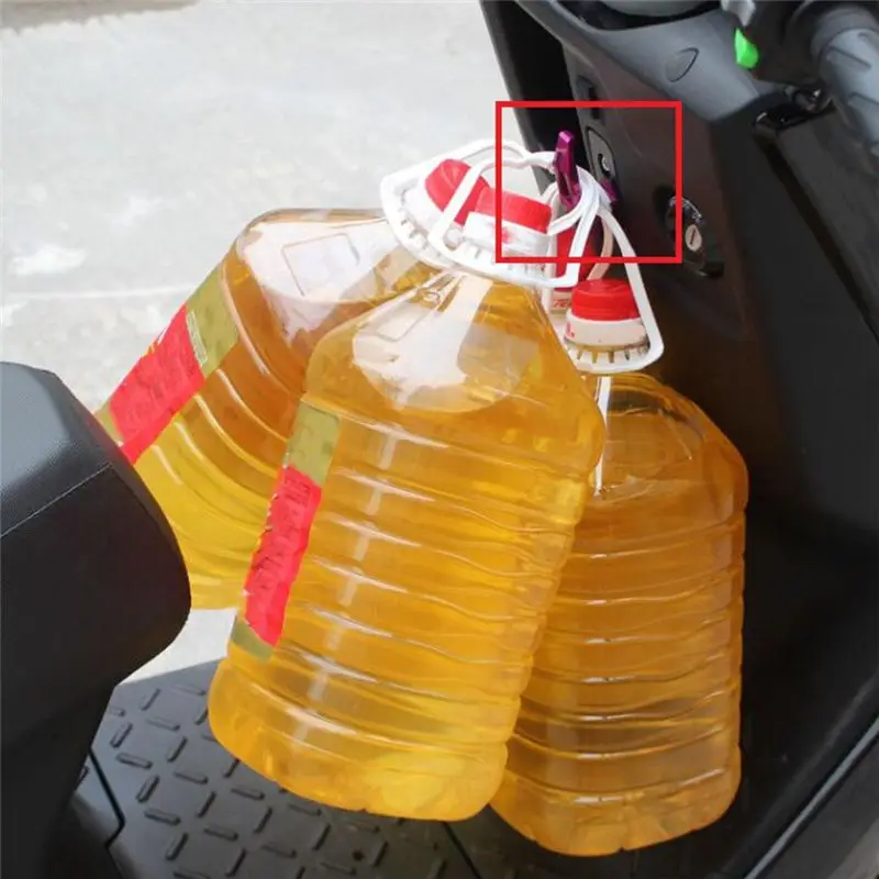 Powerful Motorcycle Parts Hook Electric Motorbike Load-Bearing Helmet Hanger Luggage Hook For Niu N1 N1S(Red)
