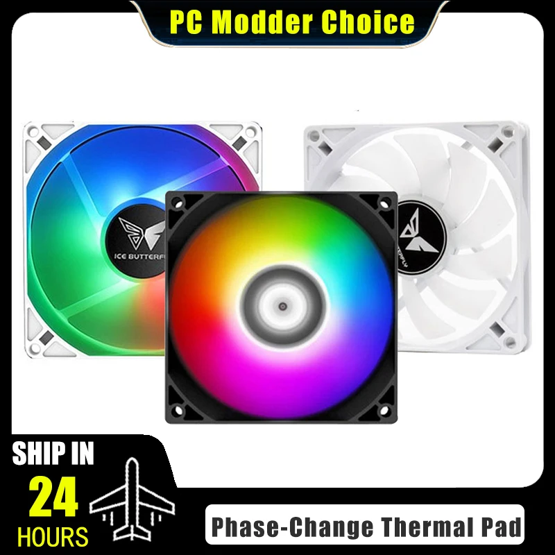 PC Cabinet RGB Fan 9cm Ultra-Thin 9015 9025 15mm 25mm Slim ITX Case Cooler Fans 5V 3Pin ARGB+ 4Pin PWM Control Black White