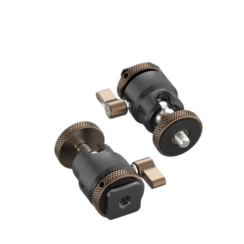 For metal spherical small gimbal adjustable damping 360 degree panoramic camera tripod car base