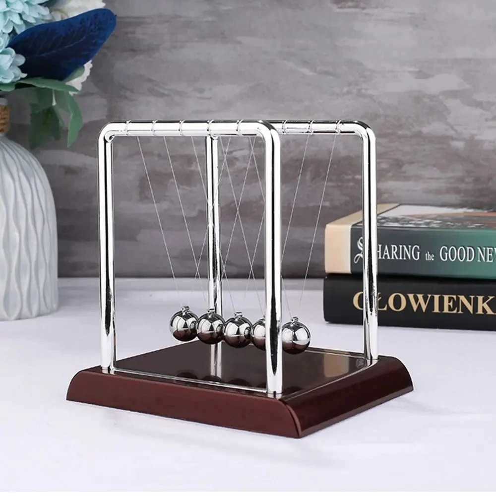 Newton's Pendulum Cradle Balance Balls Science Physics Gadget Desktop Decoration Kinetic Motion Toy For Children's Gifts