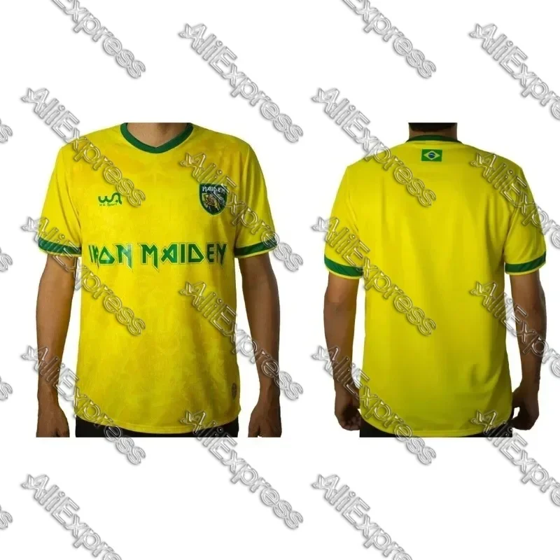 

Летняя бразильская мужская футбольная майка, быстросохнущая легкая футболка унисекс с короткими рукавами для взрослых и детей, занятия спортом на открытом воздухе