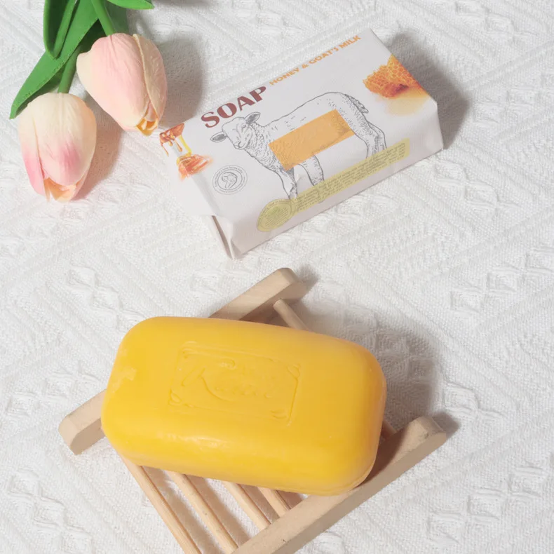 

155G Natural Olive Oil Honey Soap | Handmade Rose Goat Milk Bath Soap Moisturizing Not Tight Wholesale