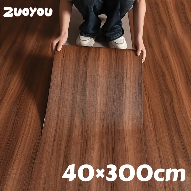 

Wood Grain Peel & Stick Waterproof Vinyl Floor Sticker for Bedroom Living Room Flooring/Wall Panls Decor Self Adhesive Wallpaper