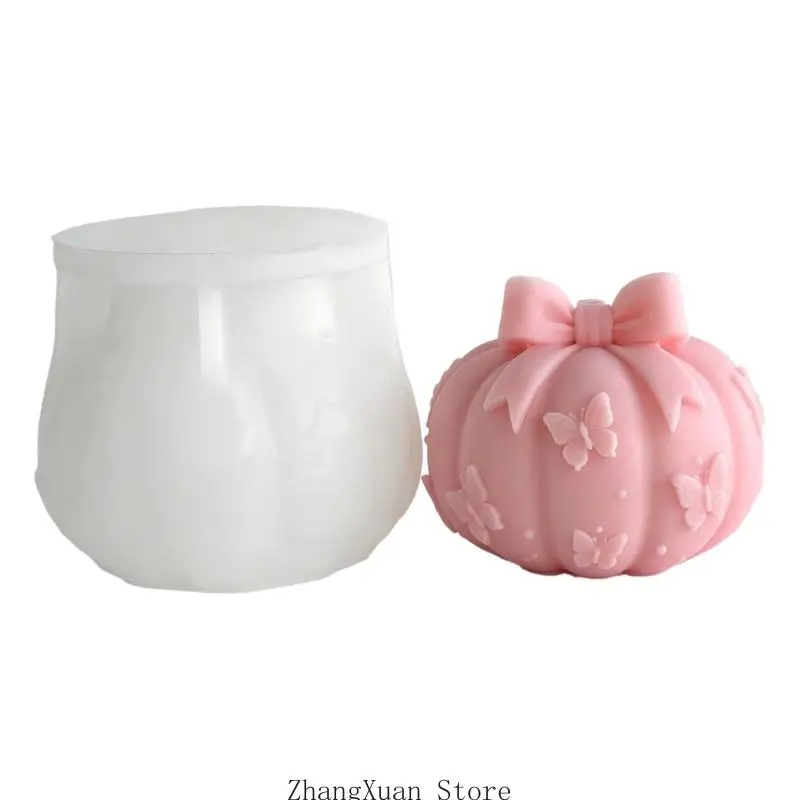 Halloween Pumpkin Mould for DIY Soap Resin Casting Home Decoration 3XUF