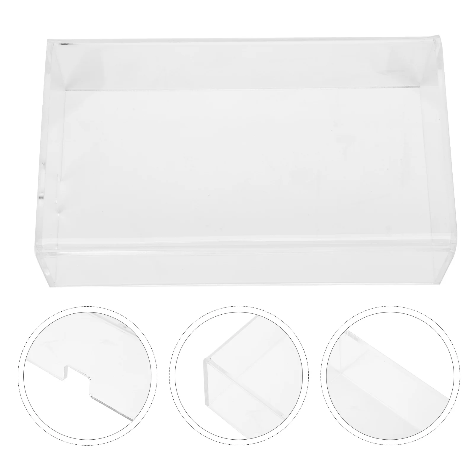 

Transparent Mouse Protector Dust Cover Desk Accessories Human Body Case Acrylic