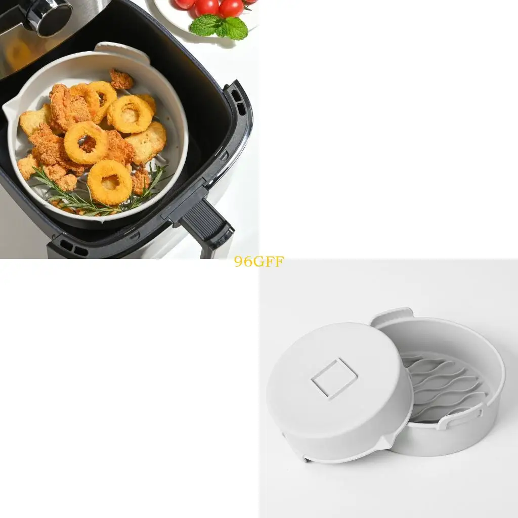 

96GF Силиконовые вкладыши без стика кулинарные аксессуары для воздушных фритюрников подходят для приготовления пищи