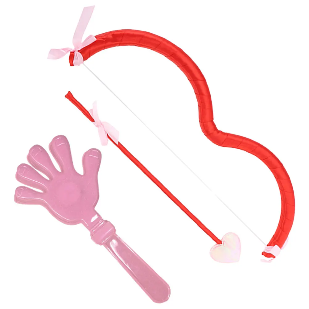 

1 Set Pink Goddess Bow Arrow Costume Accessory For Masquerade Party Cosplay Event Plastic Material Exquisite Craftsmanship Funny