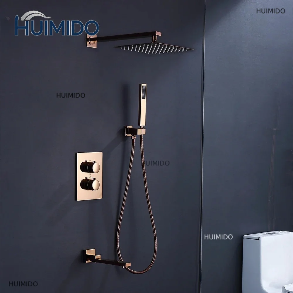 Temperature Rainfall Shower Hand held Sprinkler Inlet Water Holder Filling the Bathtub spout Bathroom Faucet