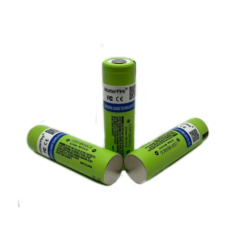 4ชิ้น/ล็อต MasterFire 18650 2250Mah CGR18650CG 3.7V ควบคุมอุตสาหกรรมเครื่องมือและอุปกรณ์ Lithium แบตเตอรี่