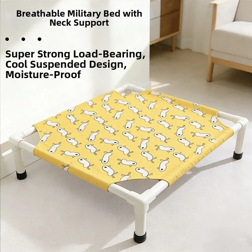 

Cat Lounger Detachable Cat Elevated Bed Cartoon Breathable Cat Sofa Bed Cute Comfortable Pet Cool Nest All Seasons