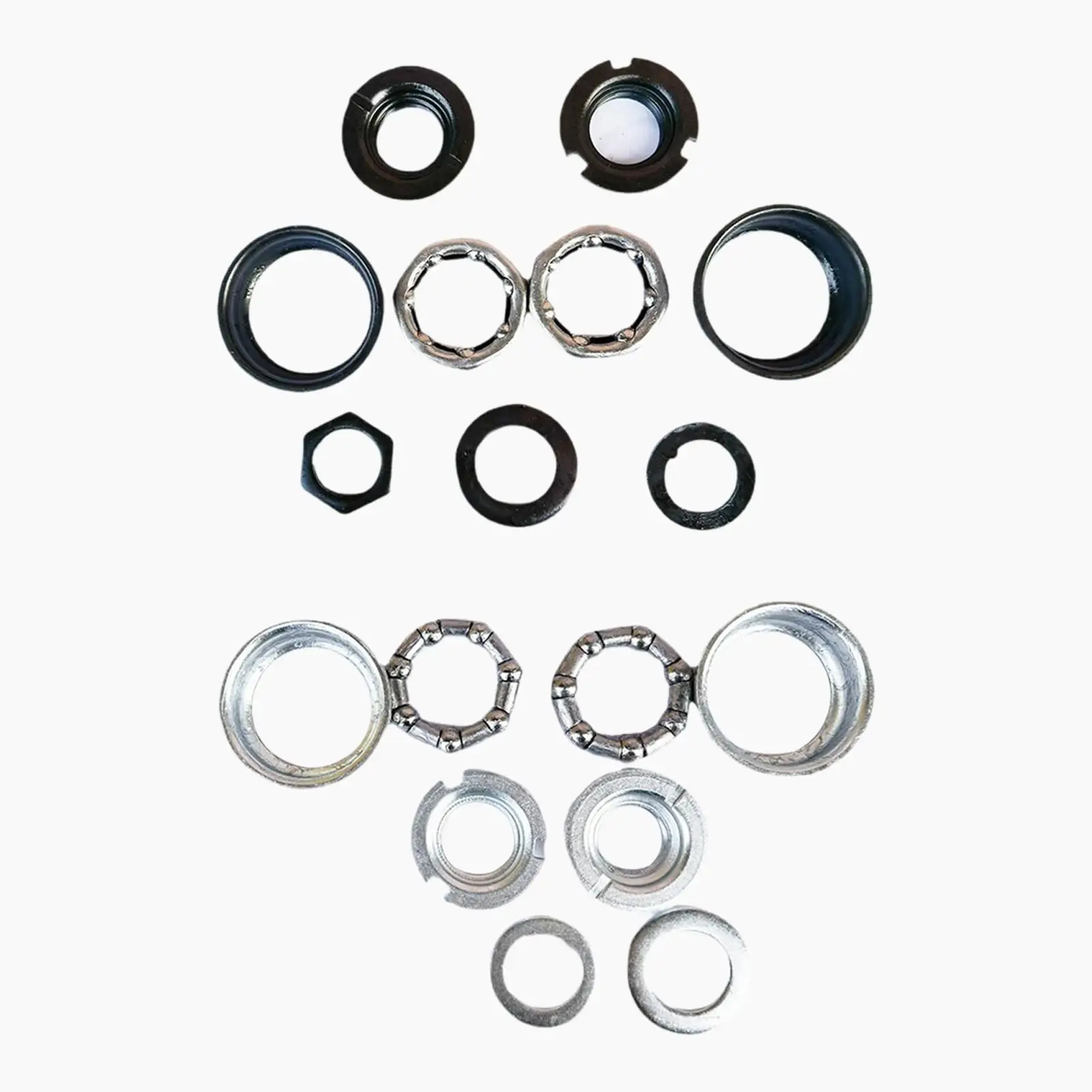 Bottom Bracket Cup Set Bearing Included Maintenance for 12 - 20 inch Children Provide Support Spare Parts Replacement