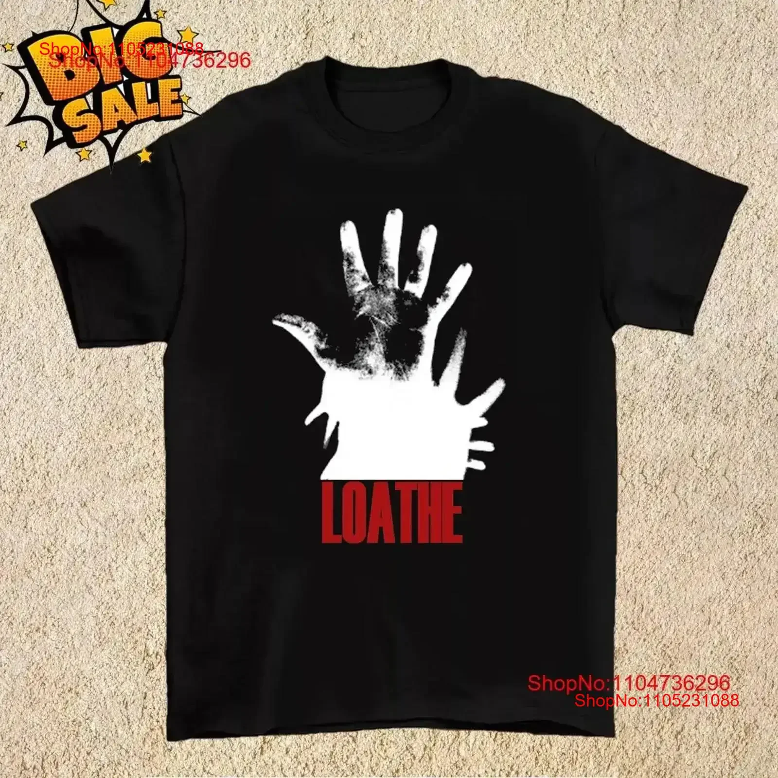 

Loathe Band Hand In T Shirt Full Size S 5XL SS407 vintage Washed Breathable Comfortable Top For Everyday Wear homme Casual