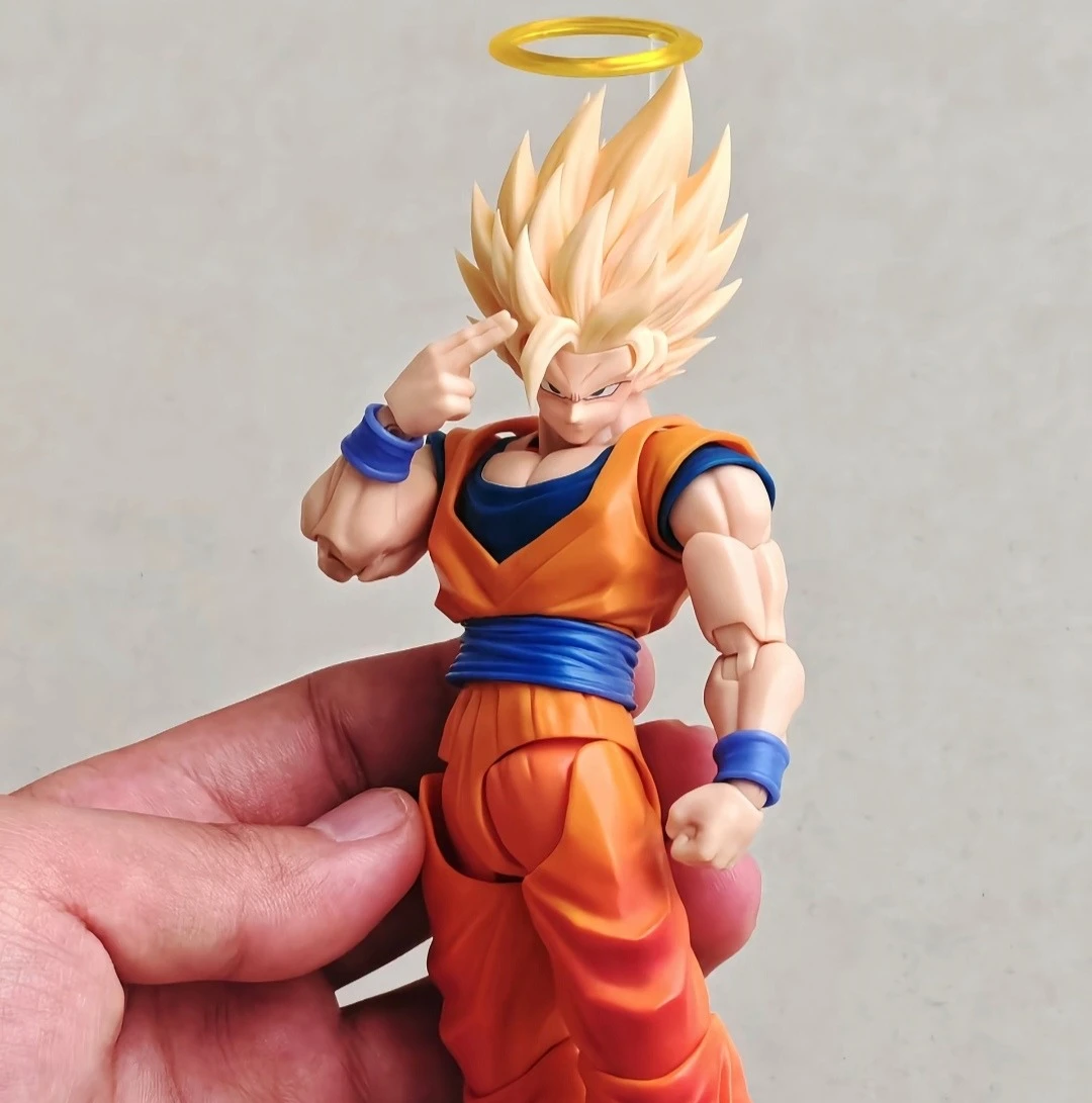 [In Stock] DKO Studio Super Saiyan 2 Goku Head Sculpt Accessory Pack Dragon Ball DKO Goku Head 1/12 Action Figure Accessories view 4