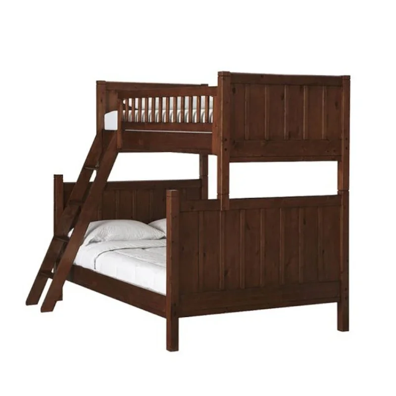 Solid wood bunk bed Small apartment mother-child bed Two-layer children's upper and lower bunk wooden bed