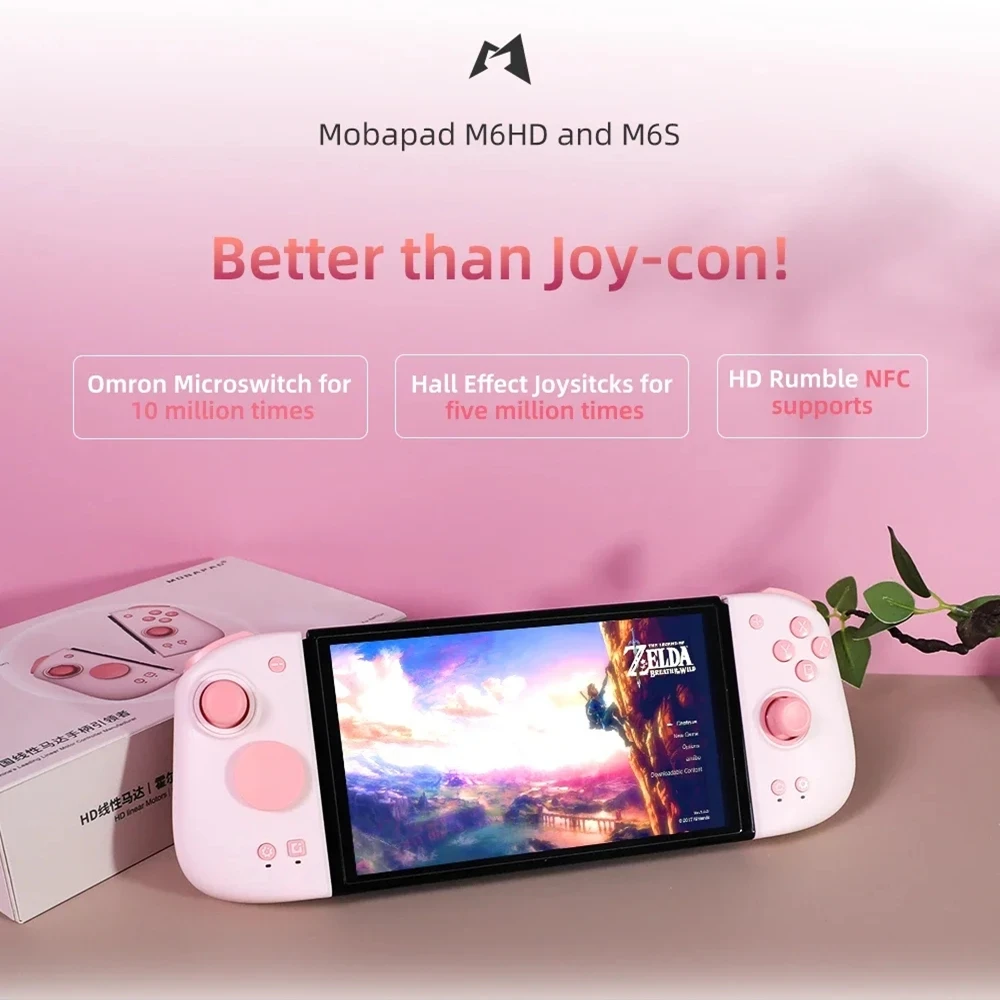 MOBAPAD M6 HD Gemini 2 Pengendali untuk Nintendo Switch Joypad dengan Hall Joystick Gamepad untuk NS OLED Konsol Aksesoris