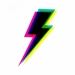 New Design Lightning Fun Car Sticker Scratch Decoration DIY Graphic Decal Vinyl Material Fit VAN RV JDM Decorative Decal, 13cm