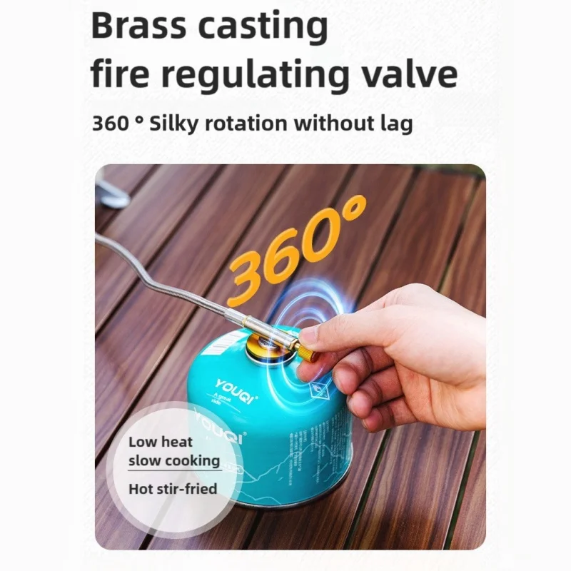 NSS 공장의 휴대용 미니 캠핑 스토브 방풍 접이식 가스 스토브 야외 캠핑 하이킹용 부탄 프로판 철제