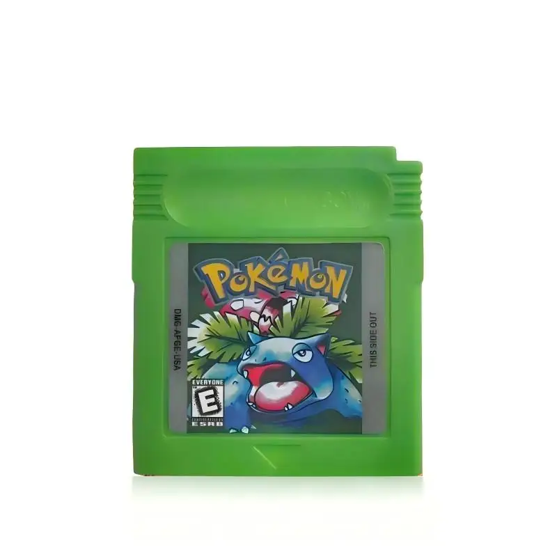 Language English USA Version Pokémon GBC Video Game Cartridge - Blue, Ruby, Gold, Green, Silver, Yellow, Crystal, 7 Optional