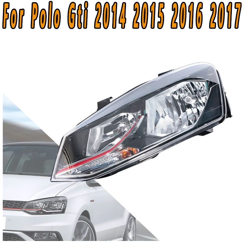 

For Polo Gti 2014 2015 2016 2017 Car LED Headlight Daytime Running Headlights Turn Signal Flashing Light Driving Light Assembly