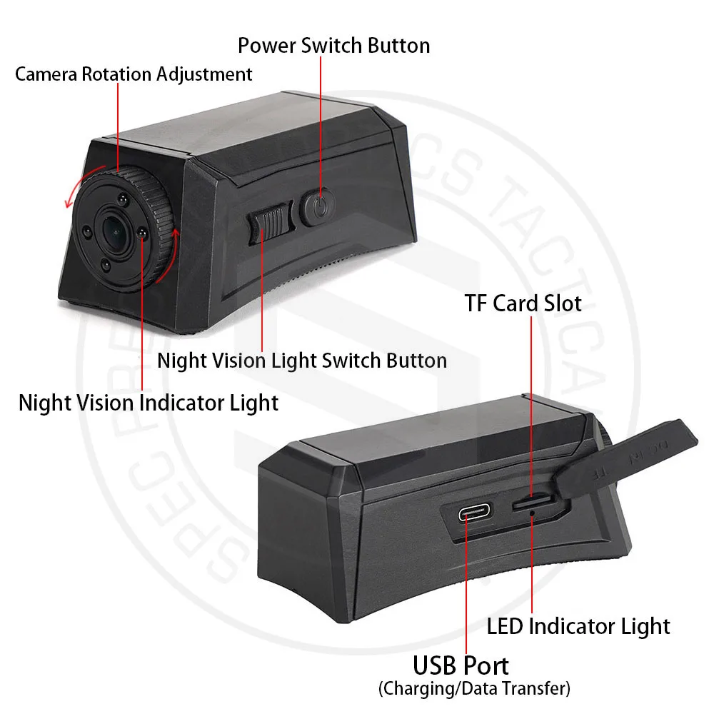 Tactical 1080P Helmet Camera HD For Airsoft Outdoor Sports Camera Helmet Hunting Camera With Night Vision Light