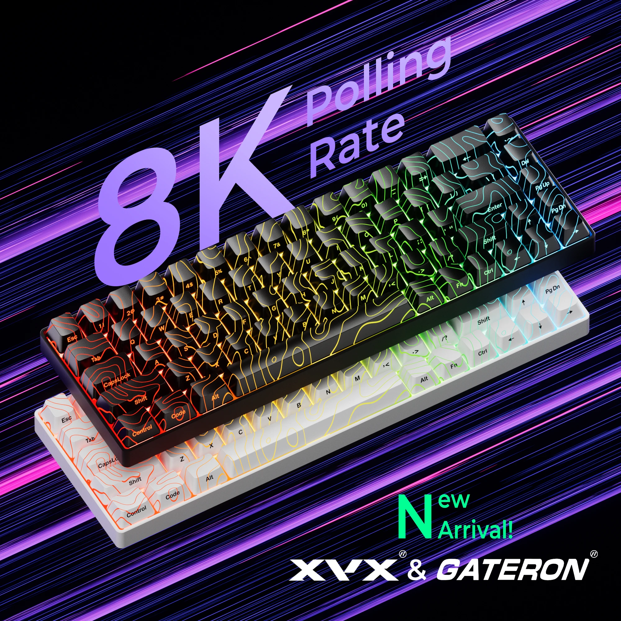 

XVX HE68 Pro Rapid Trigger Magnetic Keyboard with Gateron Magnetic Jade Pro Switch CNC Aluminum Black Keyboard