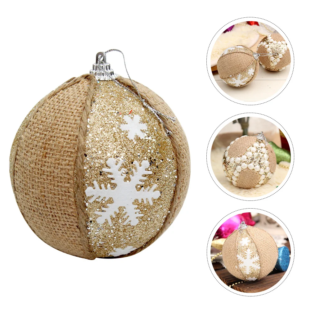 

2Pcs Christmas Decoration Balls Lightweight Exquisite Craftsmanship Xmas Ornaments Holiday Commercial Decor Tree Wall Window