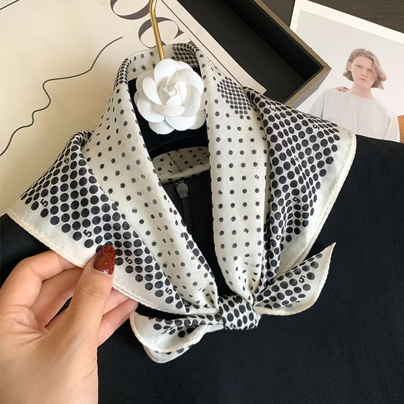 

70% хлопок, 30% шелковый шарф, женский летний хиджаб, бандана, платок, женский повязка на голову в горошек, шарфы из пашмины, шаль Echarpe, пашмина