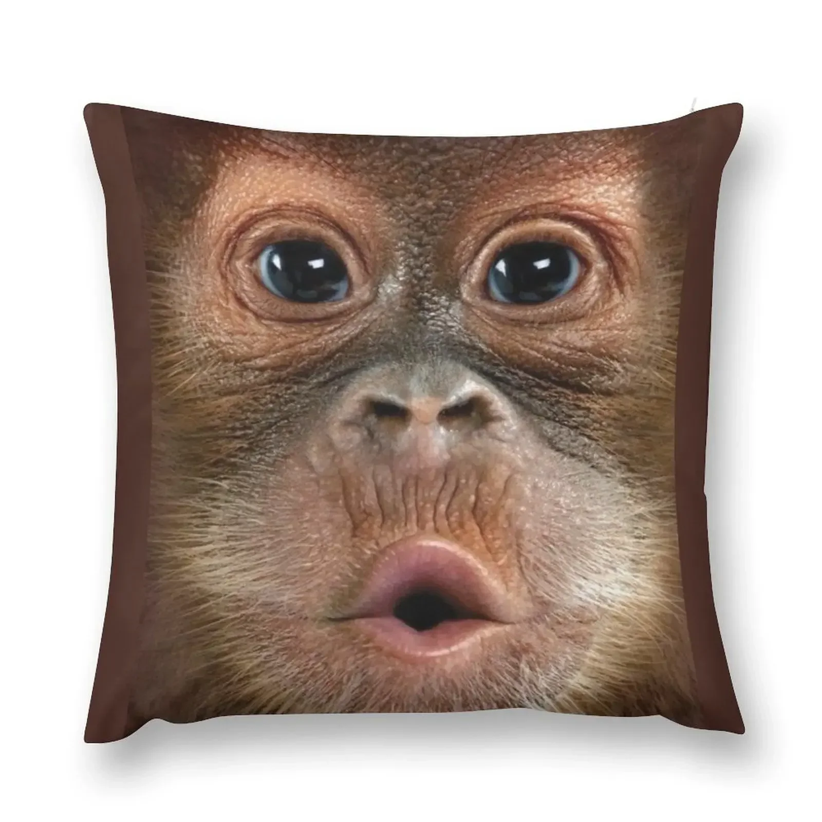 Big Face Baby Orangutan Monkey Throw Pillow Couch Pillows Luxury Living Room Decorative Cushions pillow