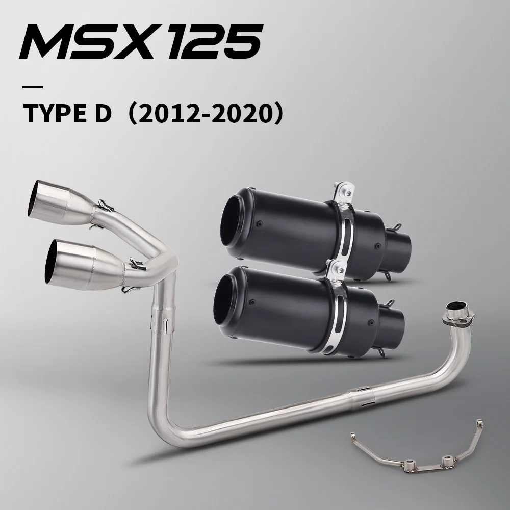

For MSX 125 2012-2020 Motorcycle Full System Exhaust Escape Modify Stainless Steel 50.8MM Front Link Pipe
