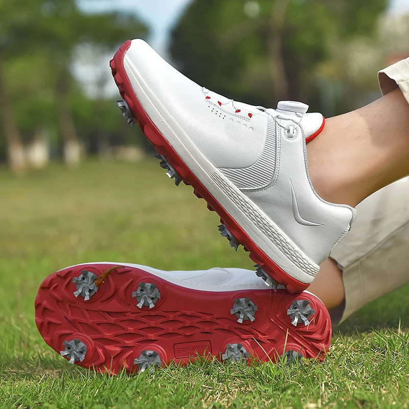 Spiked Men Golf Shoes Waterproof Microfiber Anti-collision Toe Outdoor Competition Sports Sneakers size 39-47 view 6