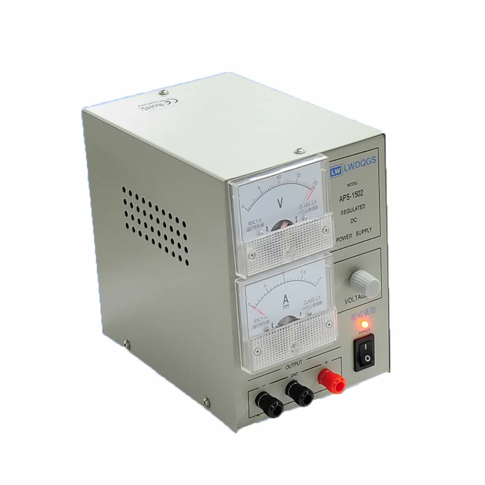 LW APS-1502 220V 50Hz 15V 2A Single Output AC-DC Linear DC Adjustable Power Supply for Laboratory Bench APS1502
