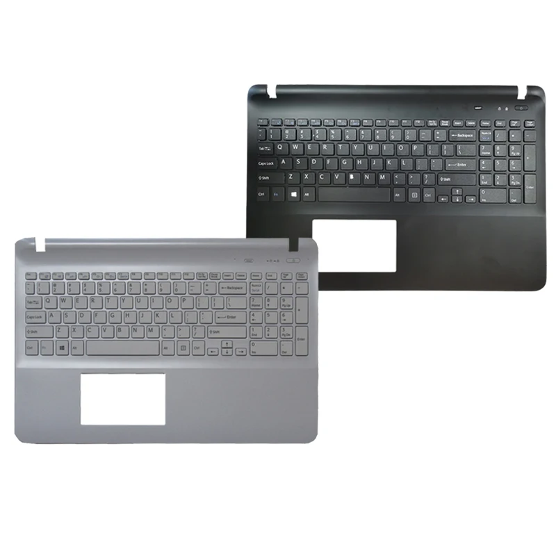 

Laptop US keyboard for sony Vaio SVF1532C4E SCF1532C5E SVF153B1YM SVF154B1EL SVF1521DCXW black/white with Palmrest upper Cover