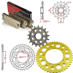 Motorcycle Front Rear Sprocket Chain Set 525 Kit For BMW S1000XR 2014-2020 S1000R 13-20 S1000RR 2009-2020