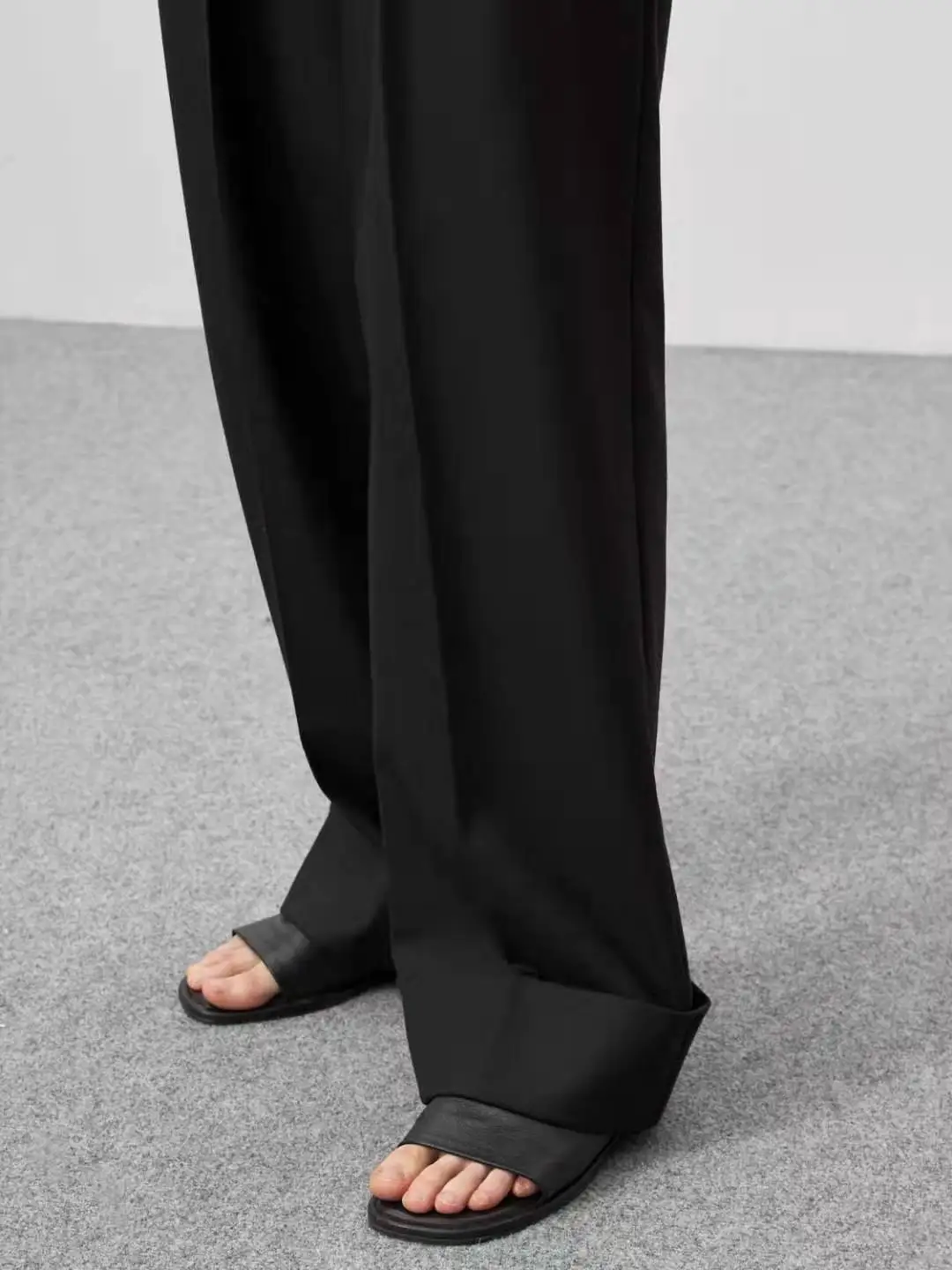 New  High Waist Comfortable Wide Leg Pants with kets Loose Fit Casual Trousers for Women Straight Cut Long Pants