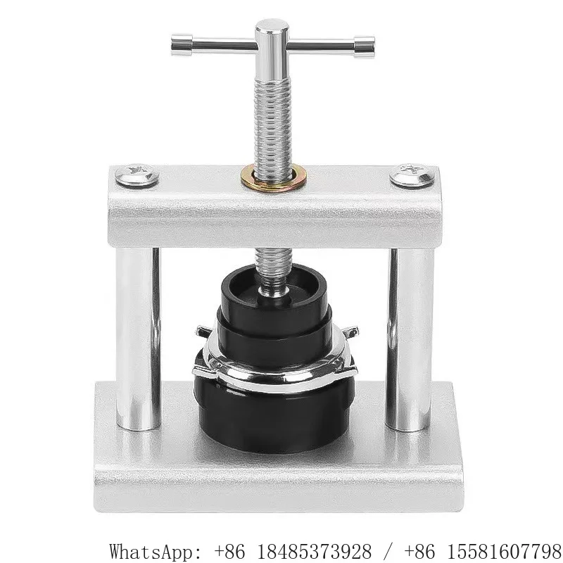 Screw Type Watch Case Press Tool Kit,Watch Back Cover Press Machine,Complete Watch Repair Tool Set for Watch Battery Replacement