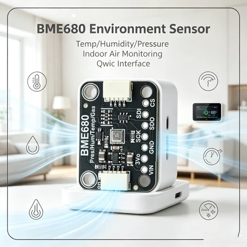 BME680/BME688 Temperature and Humidity Sensor Module Compatible Suitable STEMMA QT Qwiic Interface For Air Detection